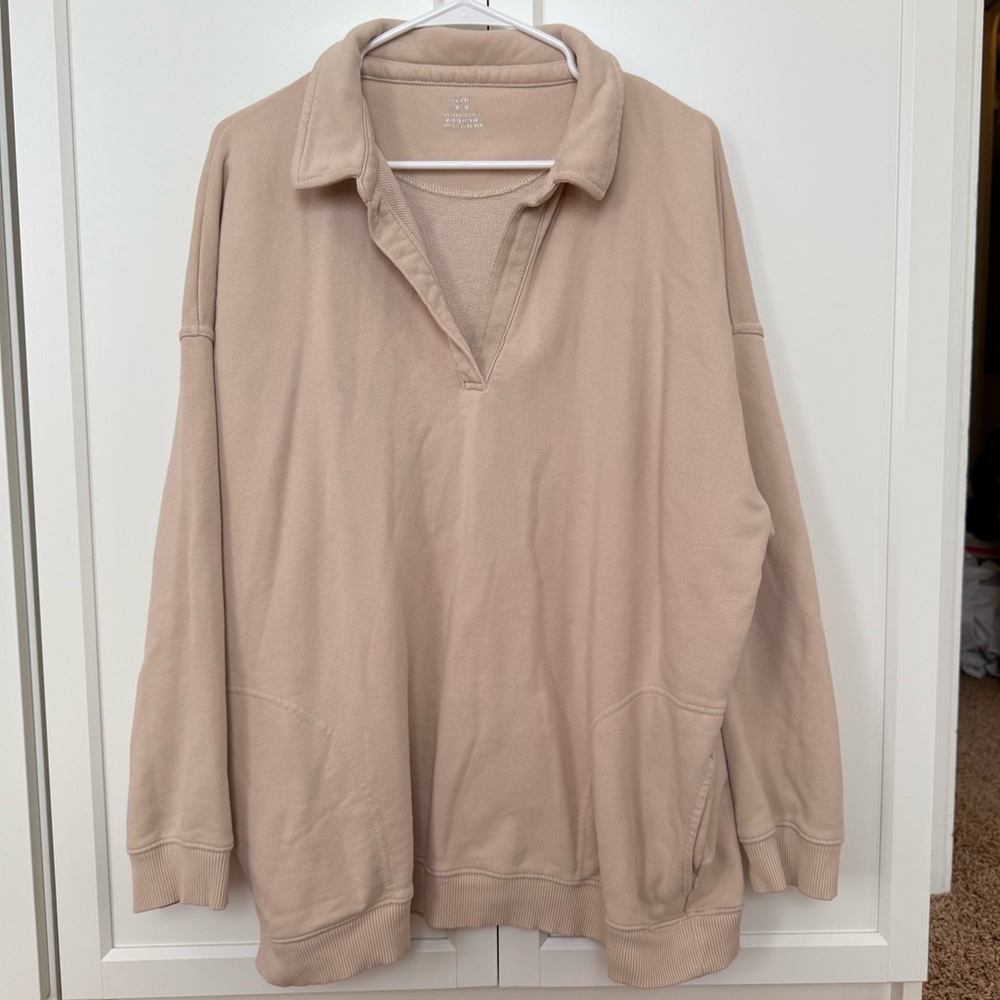 Aerie Tan Sweatshirt